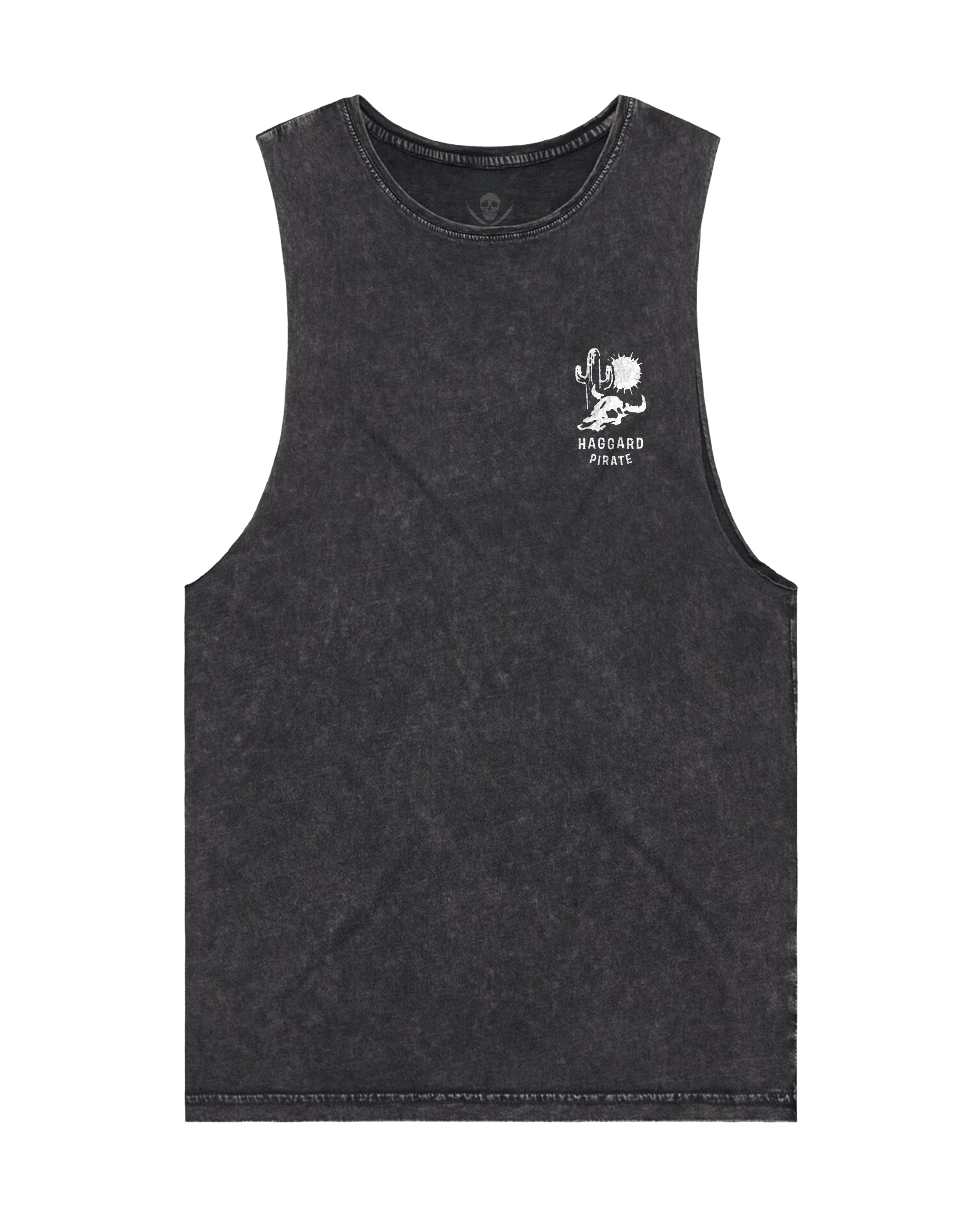 Adios Cutoff Tee Black Stone