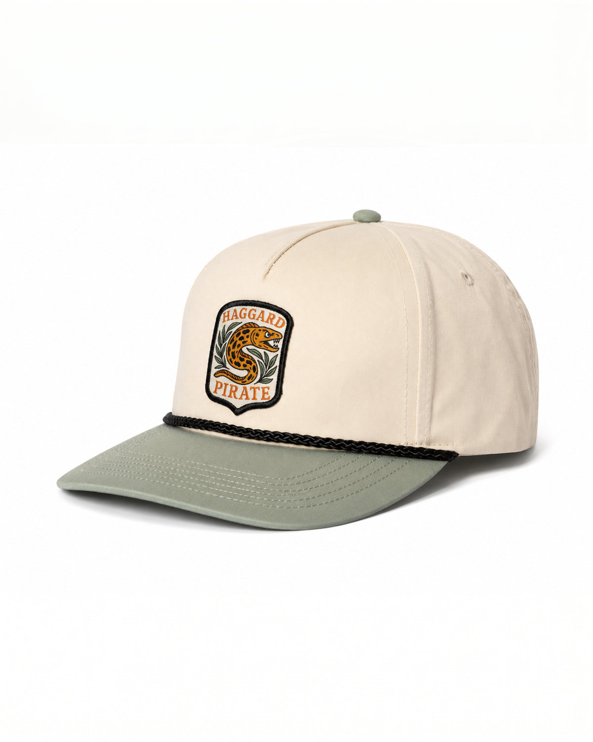 Eel Snapback Vintage White / Sage