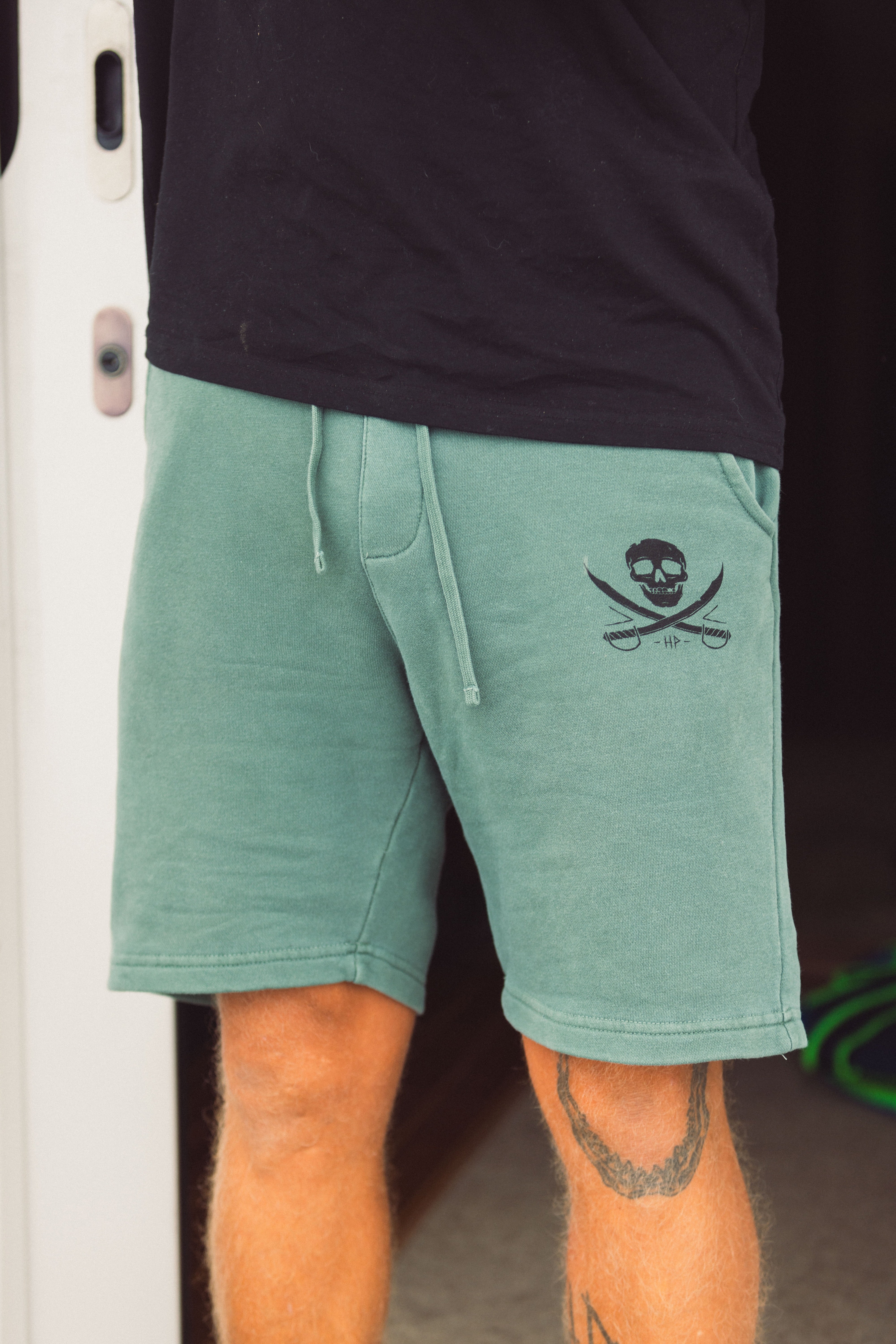 Lay Day Fleece Short - Washed Seafoam
