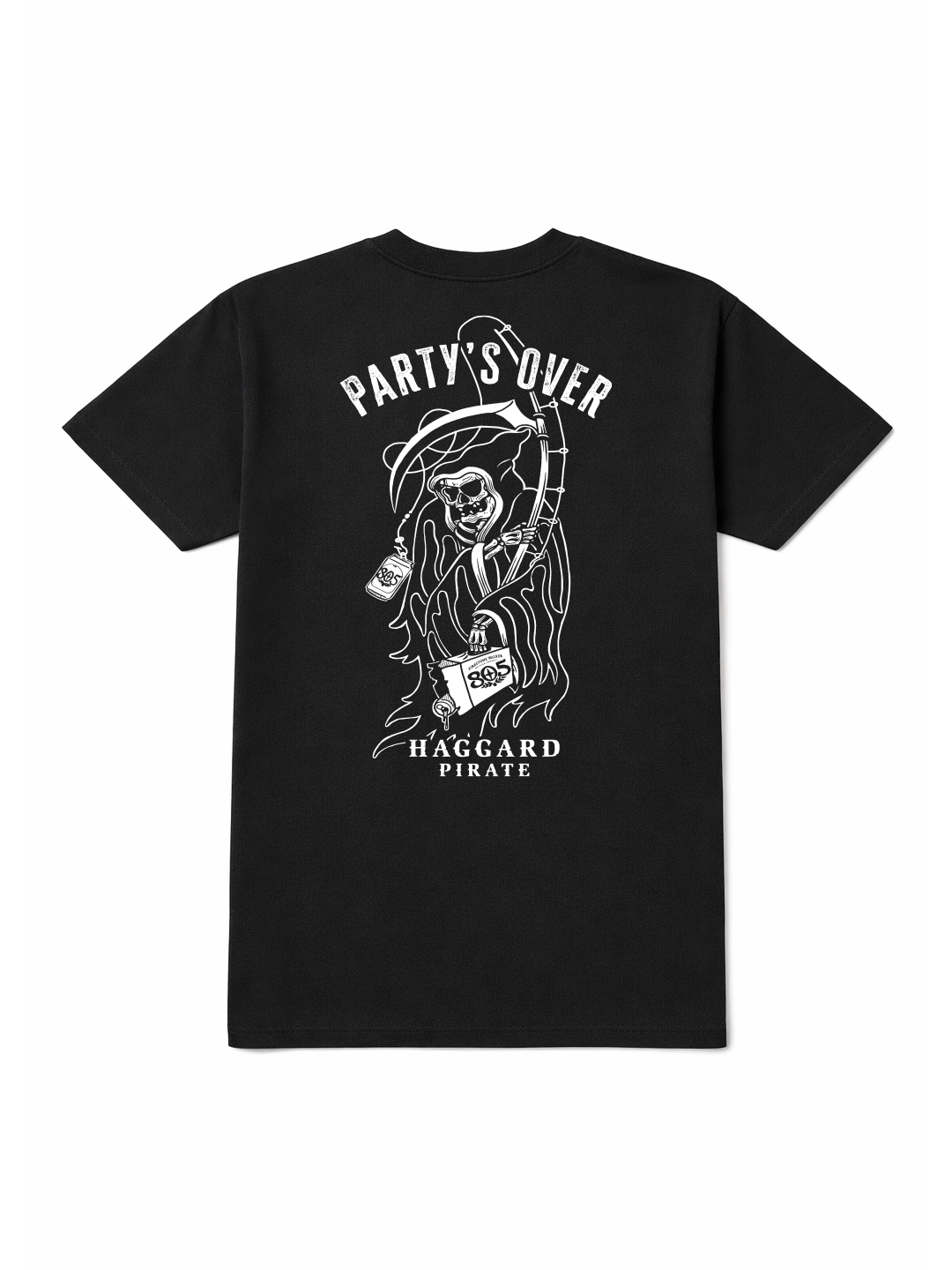 Party's Over Tee — 805 Beer x Haggard Pirate