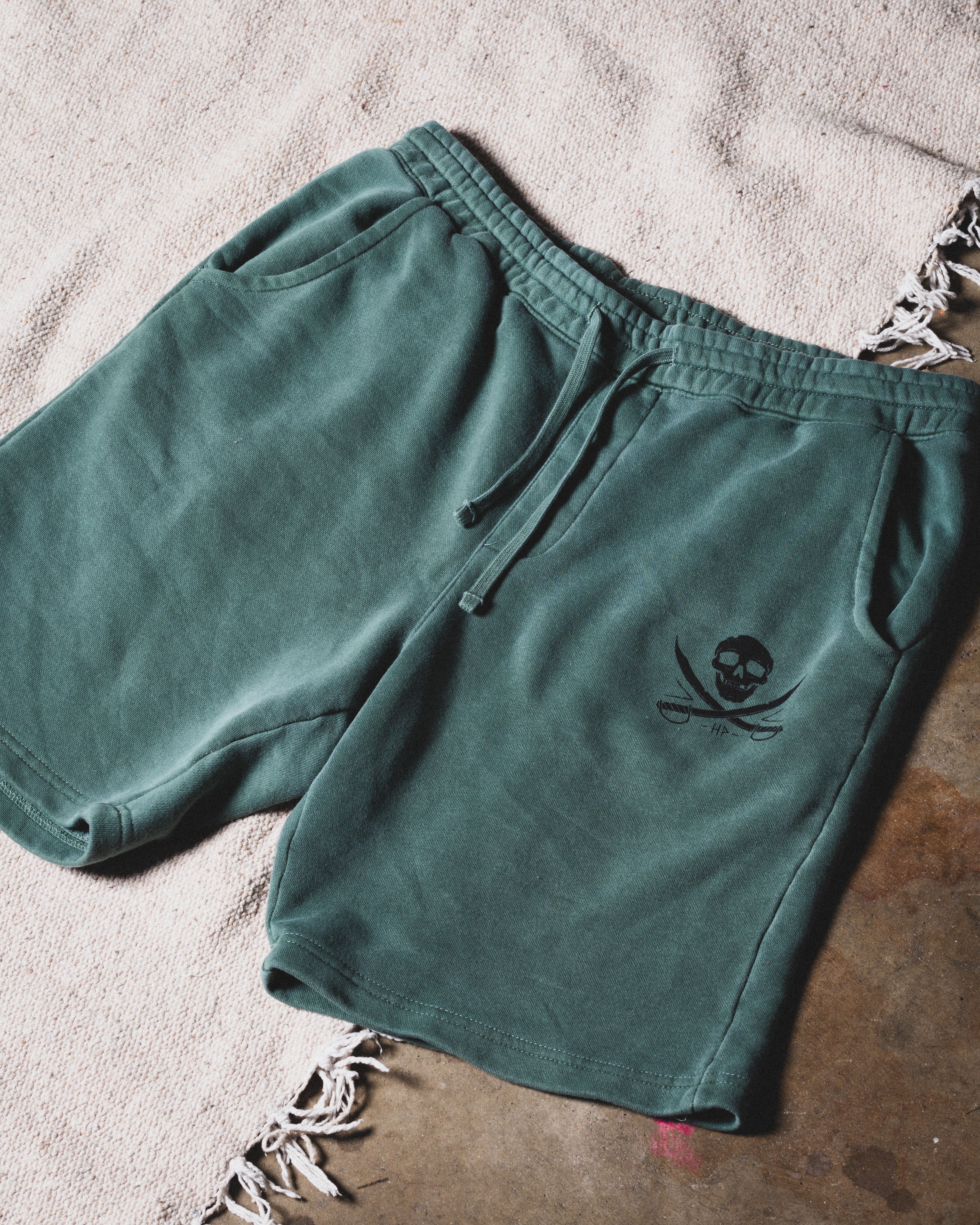 Lay Day Fleece Short - Washed Seafoam