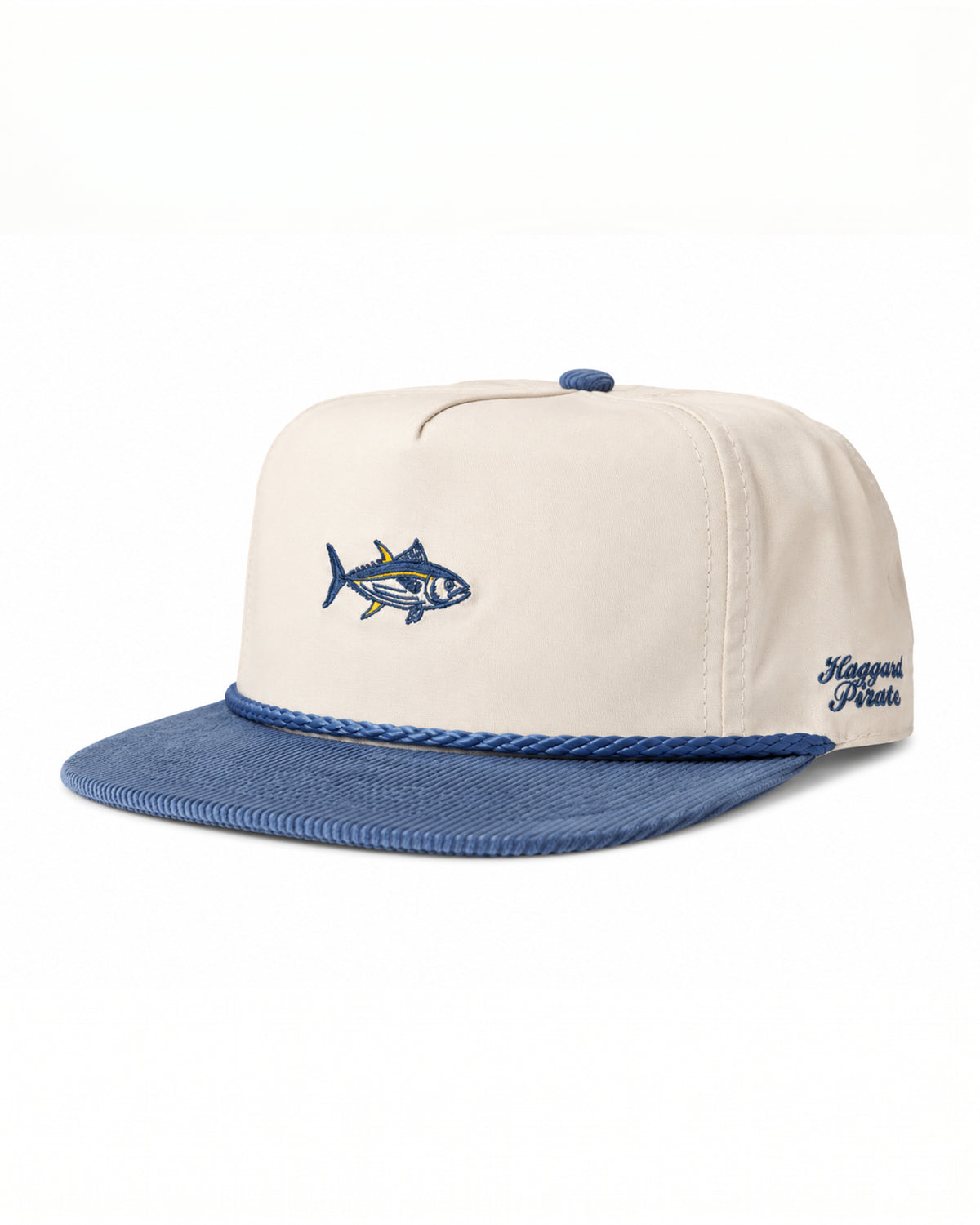 Ahi Corduroy Snapback Bone / Royal