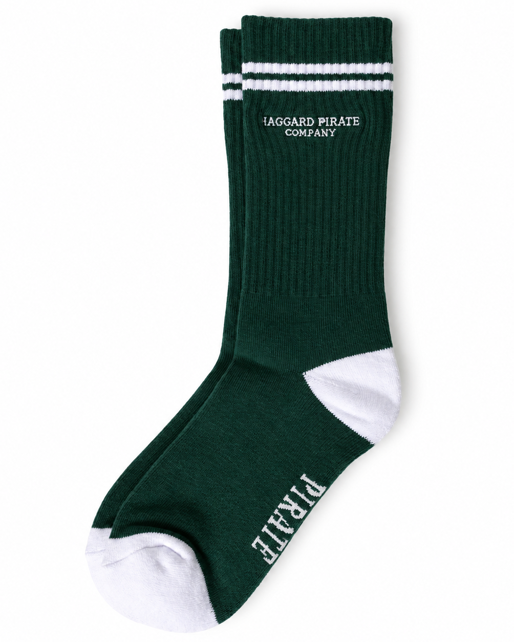 Company Issue Crew Socks - Field Green — portrait product photo on white background
