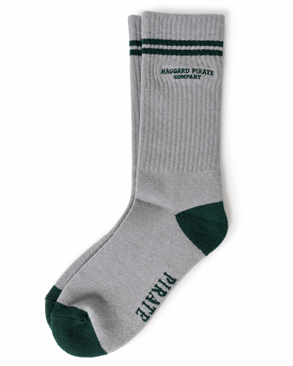 Company Issue Crew Socks - Workwear Grey — portrait product photo on white background