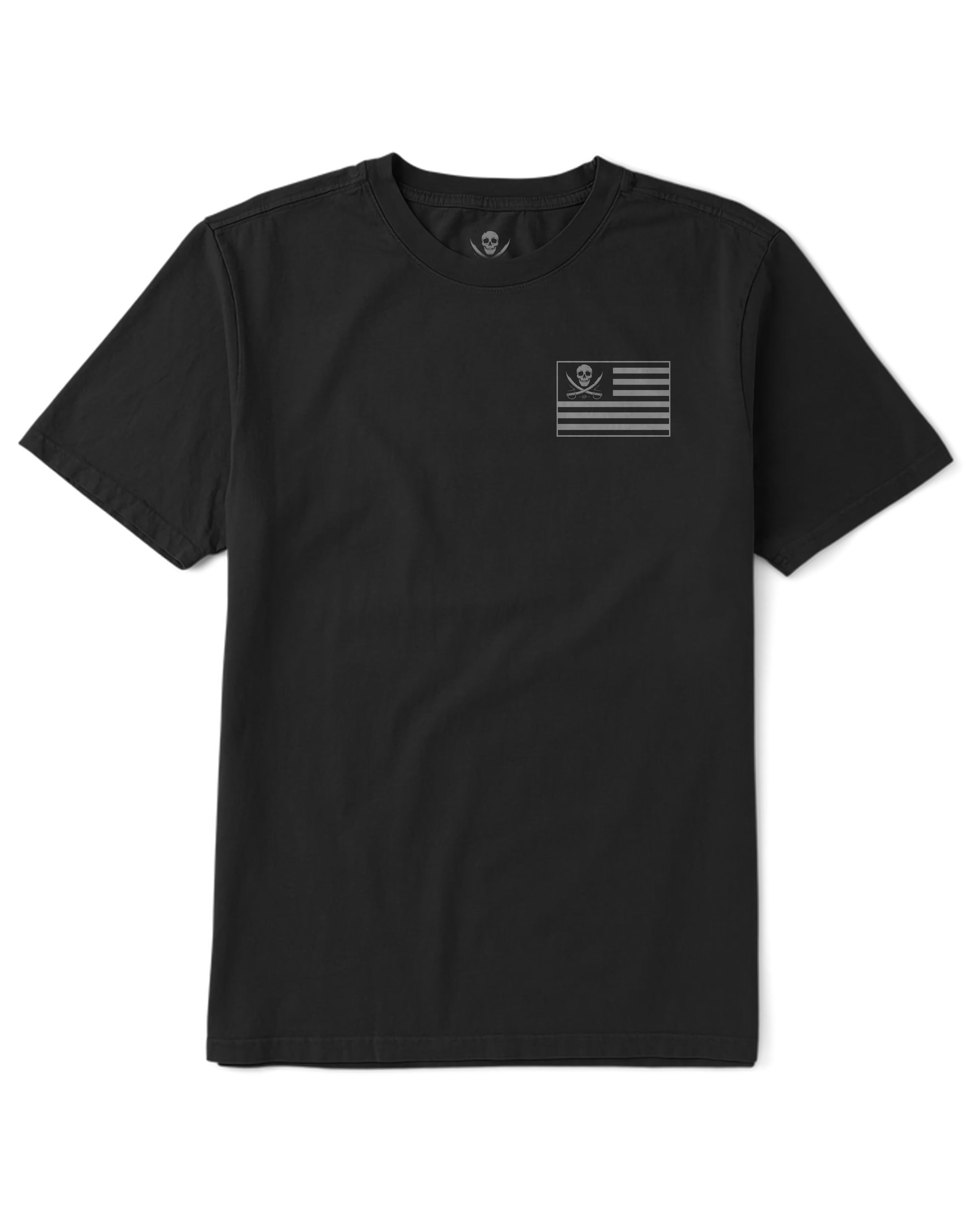 Flagged Tee Black