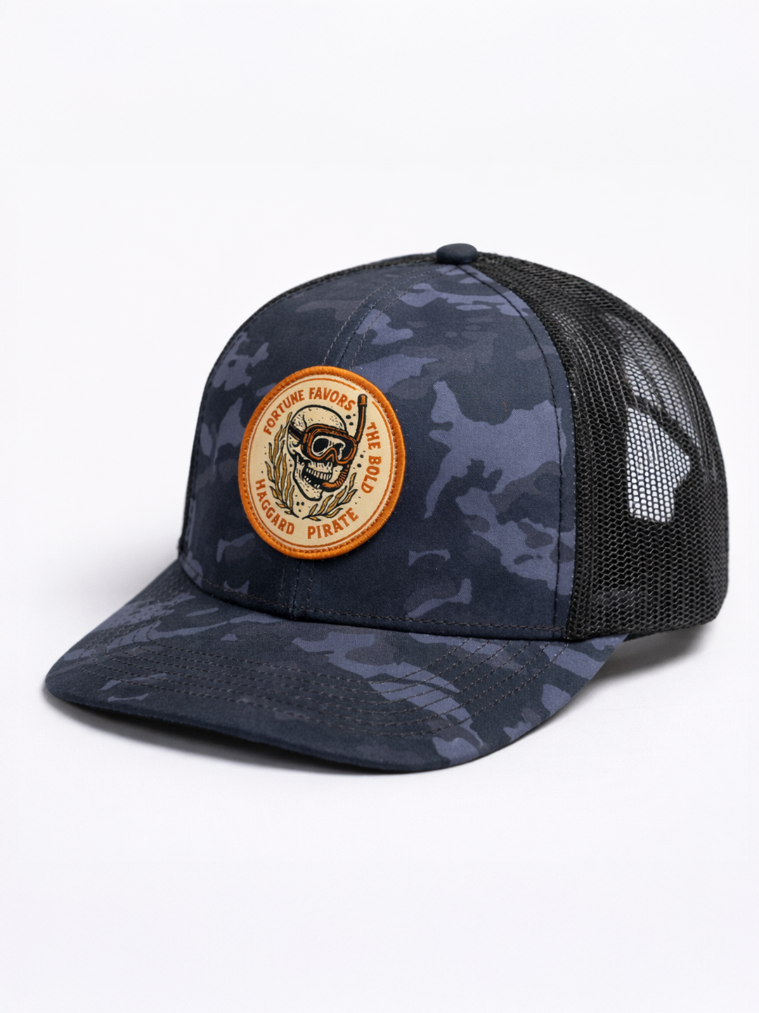 Skull Diver Heritage Trucker Black Camo