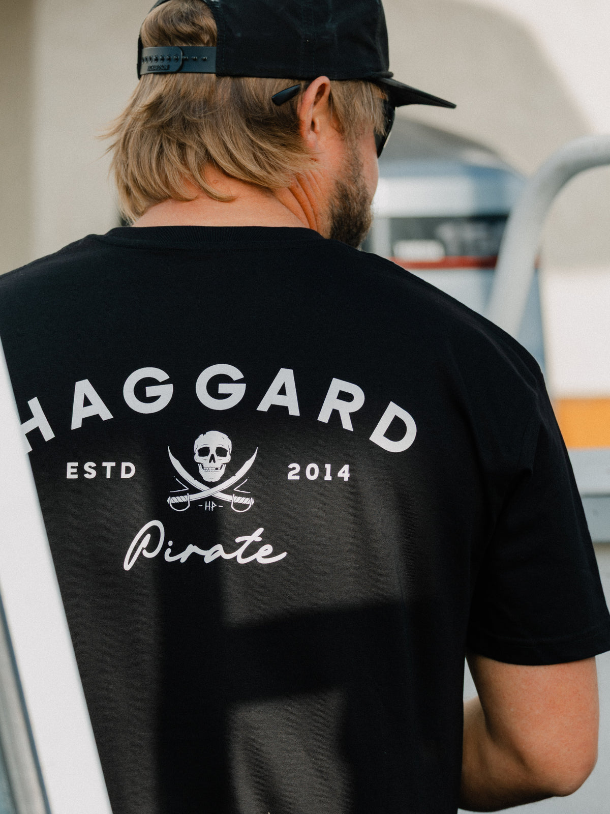 Port Mark Tee Black