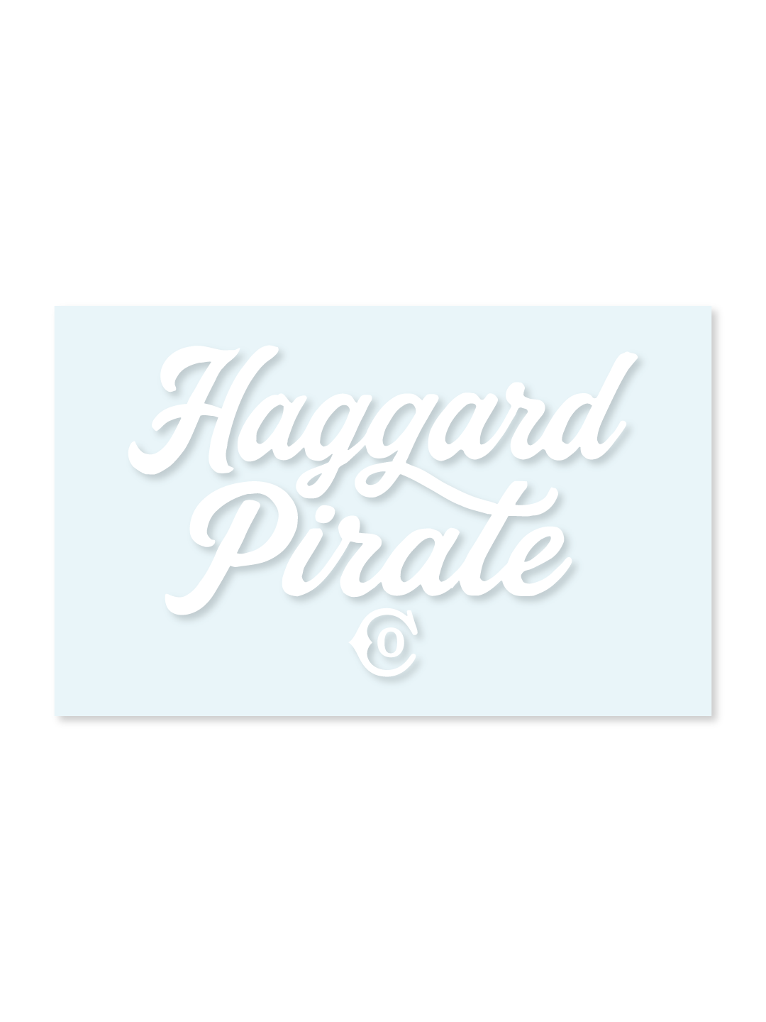 HP Company Decal White
