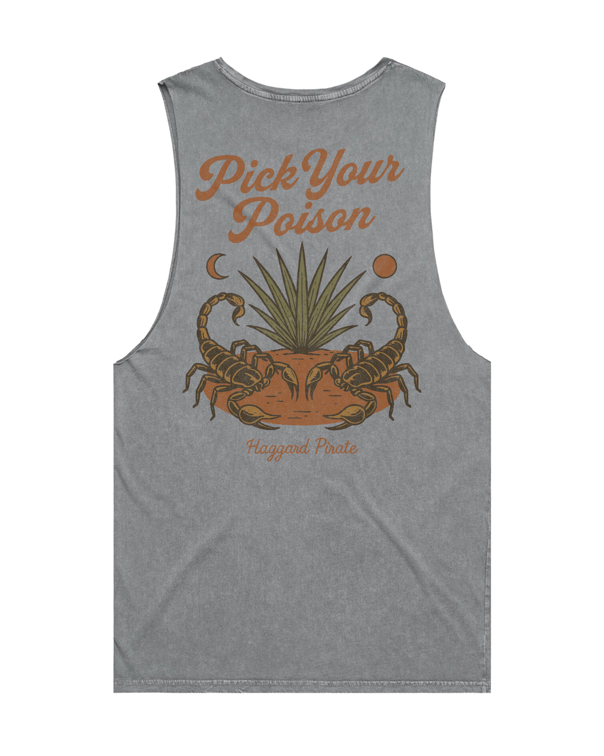 Poison Cutoff Tee Ash Stone