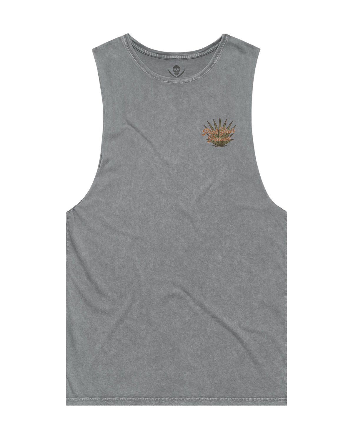 Poison Cutoff Tee Ash Stone