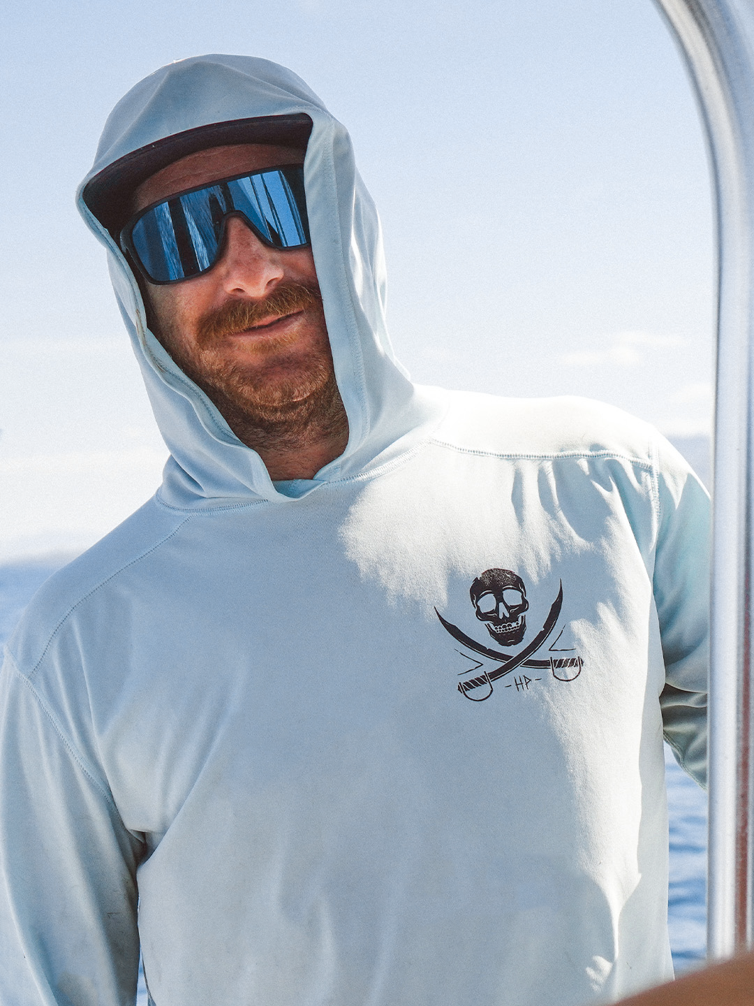Skulled UPF Hoodie – Haggard Pirate