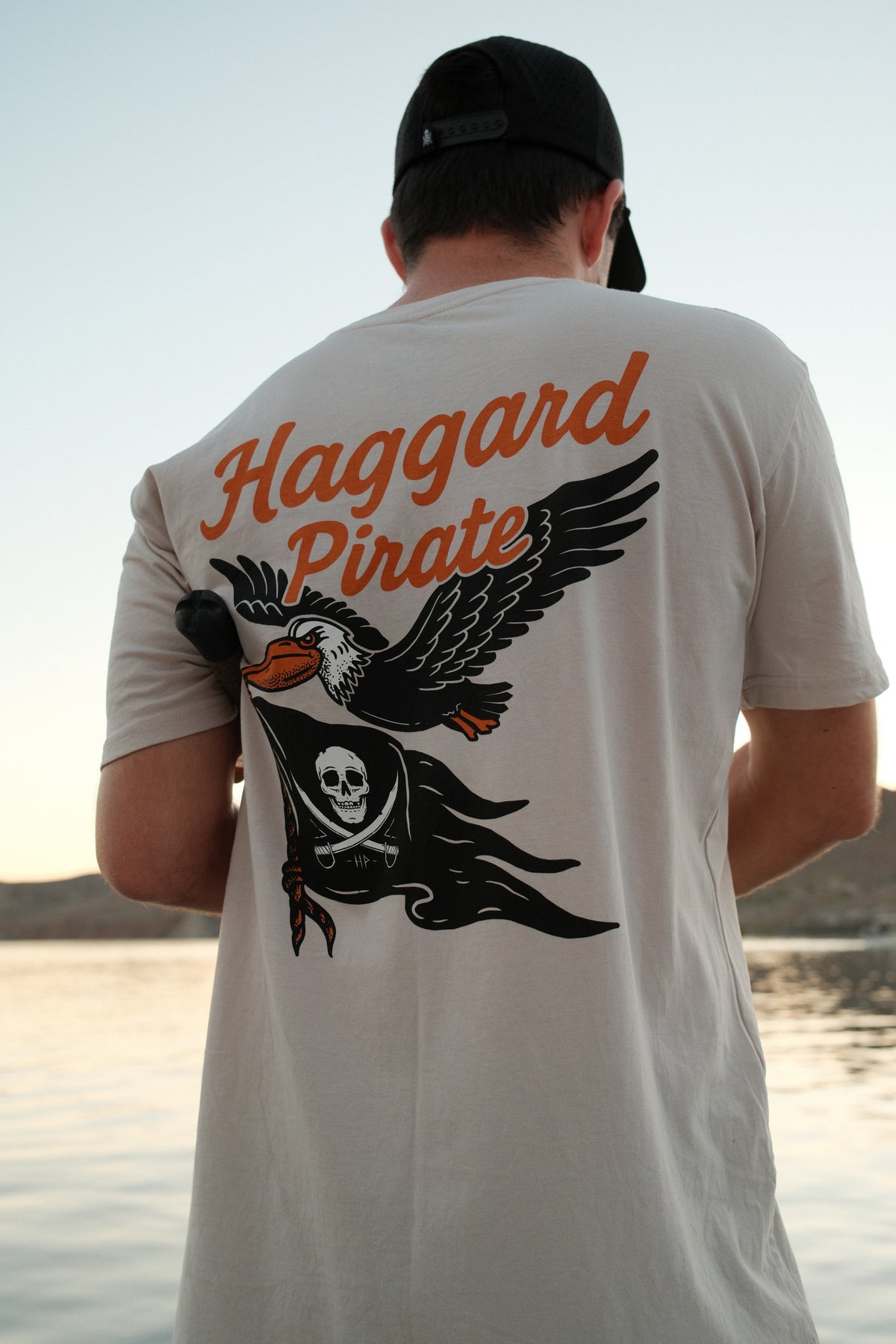 Big Beak Tee - Bone — Baja trip lifestyle photograph, view 1