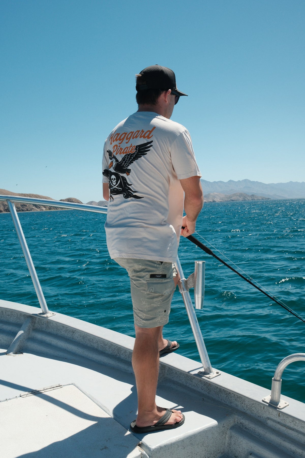 Big Beak Tee - Bone — Baja trip lifestyle photograph, view 2