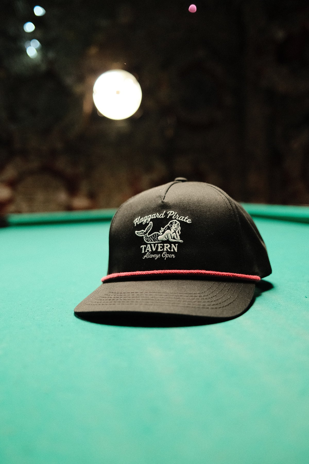 Portside Tavern Snapback - Black — Alaska trip lifestyle photograph, view 2